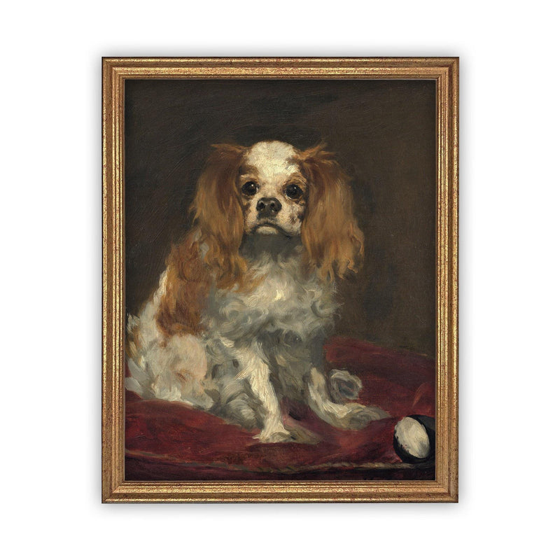 Vintage Framed Canvas Art #A-115