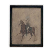 Framed Horse Cowboy Art #A-121