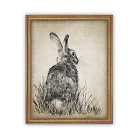 Vintage Framed Canvas Art #A-148