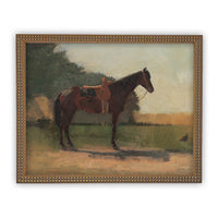 Framed Horse Equestrian Art #A-122