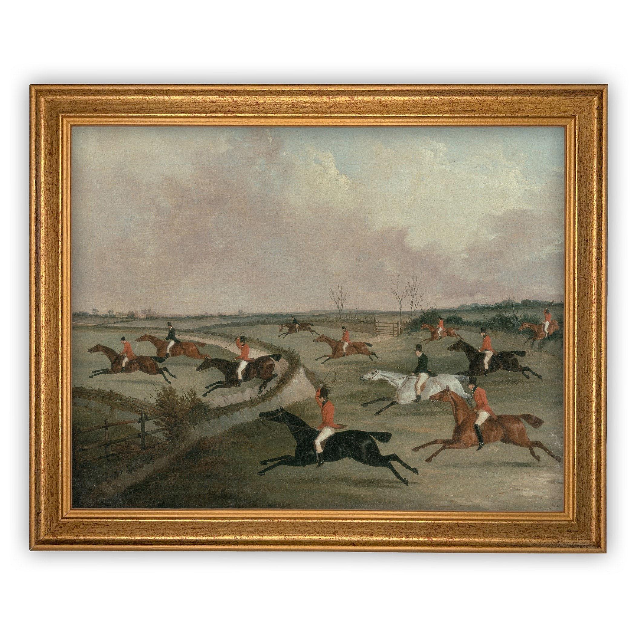 Vintage Framed Canvas Art #A-159