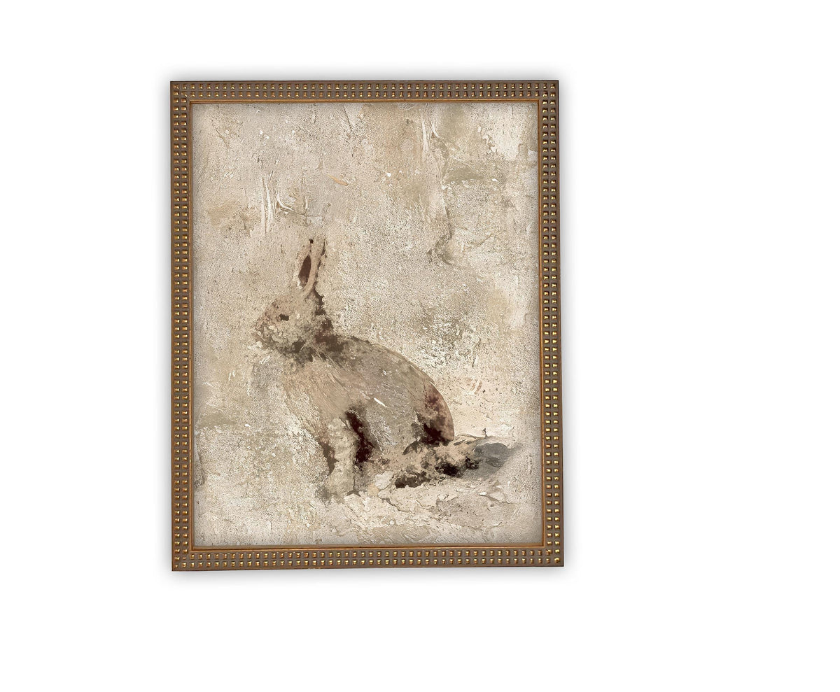 Vintage Framed Canvas Art #A-171