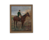 Vintage Framed Canvas Art #A-173