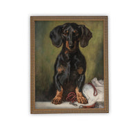 Vintage Framed Canvas Art #A-161