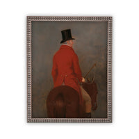 Vintage Framed Canvas Equestrian Art #A-158