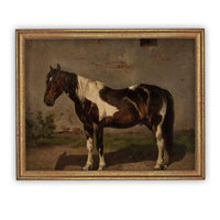 Vintage Framed Canvas Art #A-192