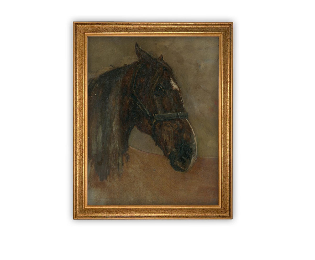 Vintage Framed Canvas Art #A-186