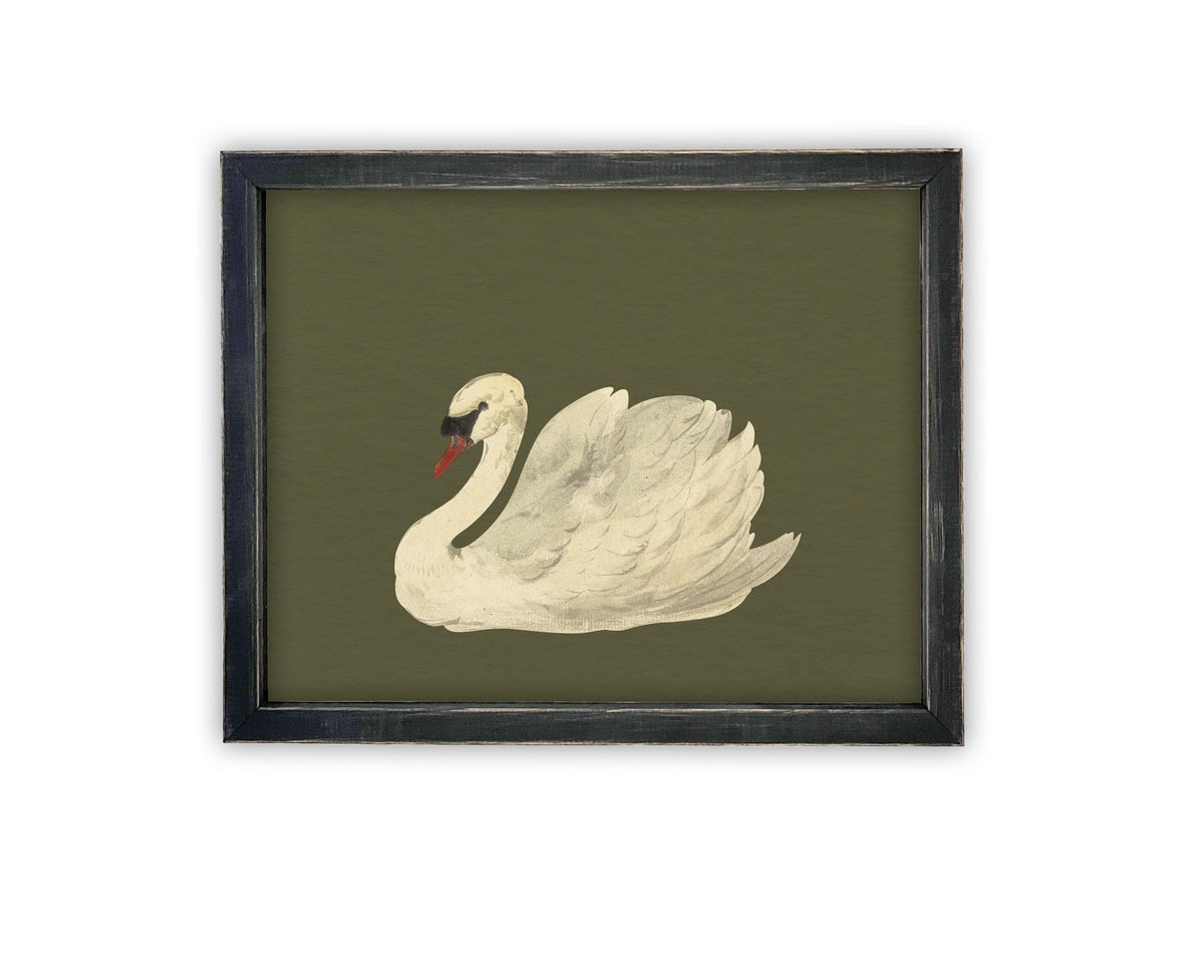 Vintage Framed Canvas Art #A-180