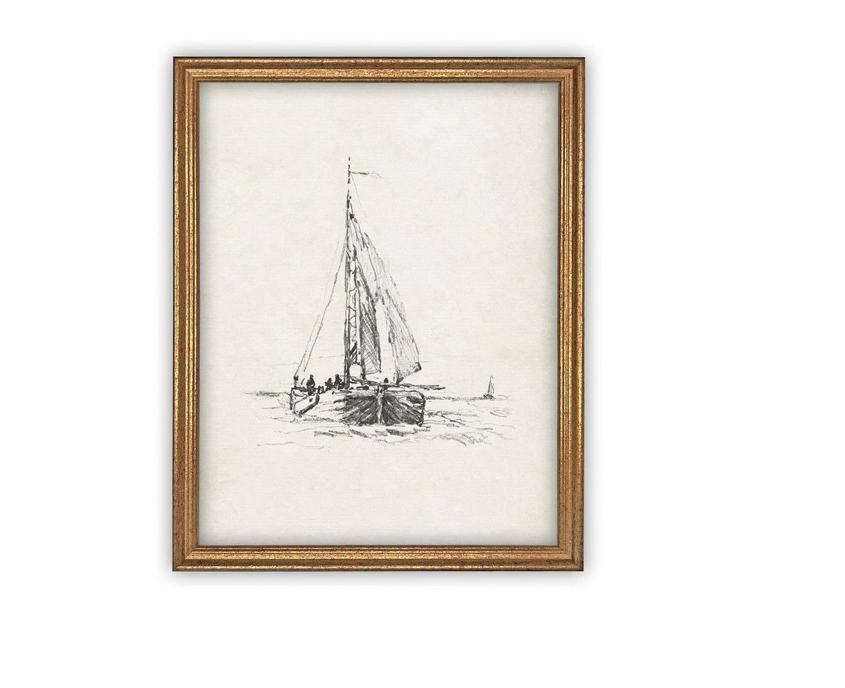 Vintage Framed Canvas Art #COAS-143