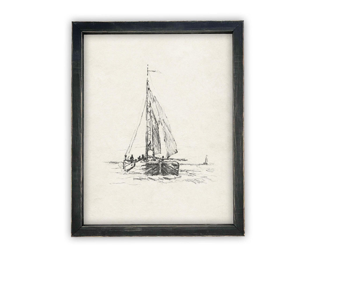 Vintage Framed Canvas Art #COAS-143