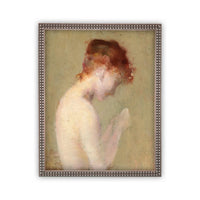 Vintage Framed Canvas Portrait Art #P-527