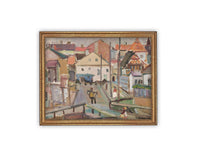 Vintage Framed Canvas Art #ARC-122