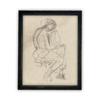 Vintage Framed Canvas Art #P-531