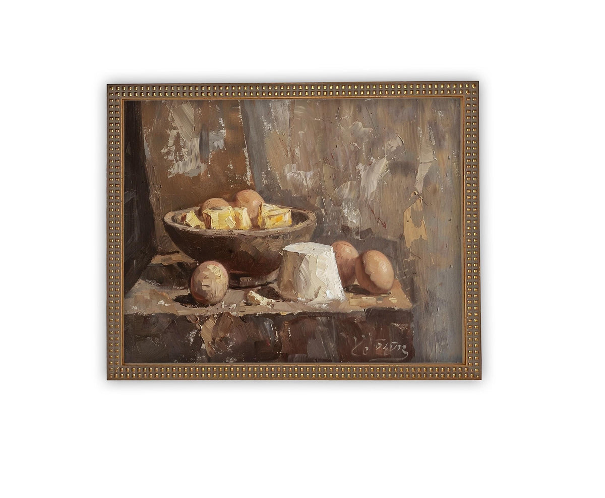 Vintage Framed Canvas Art #ST-634