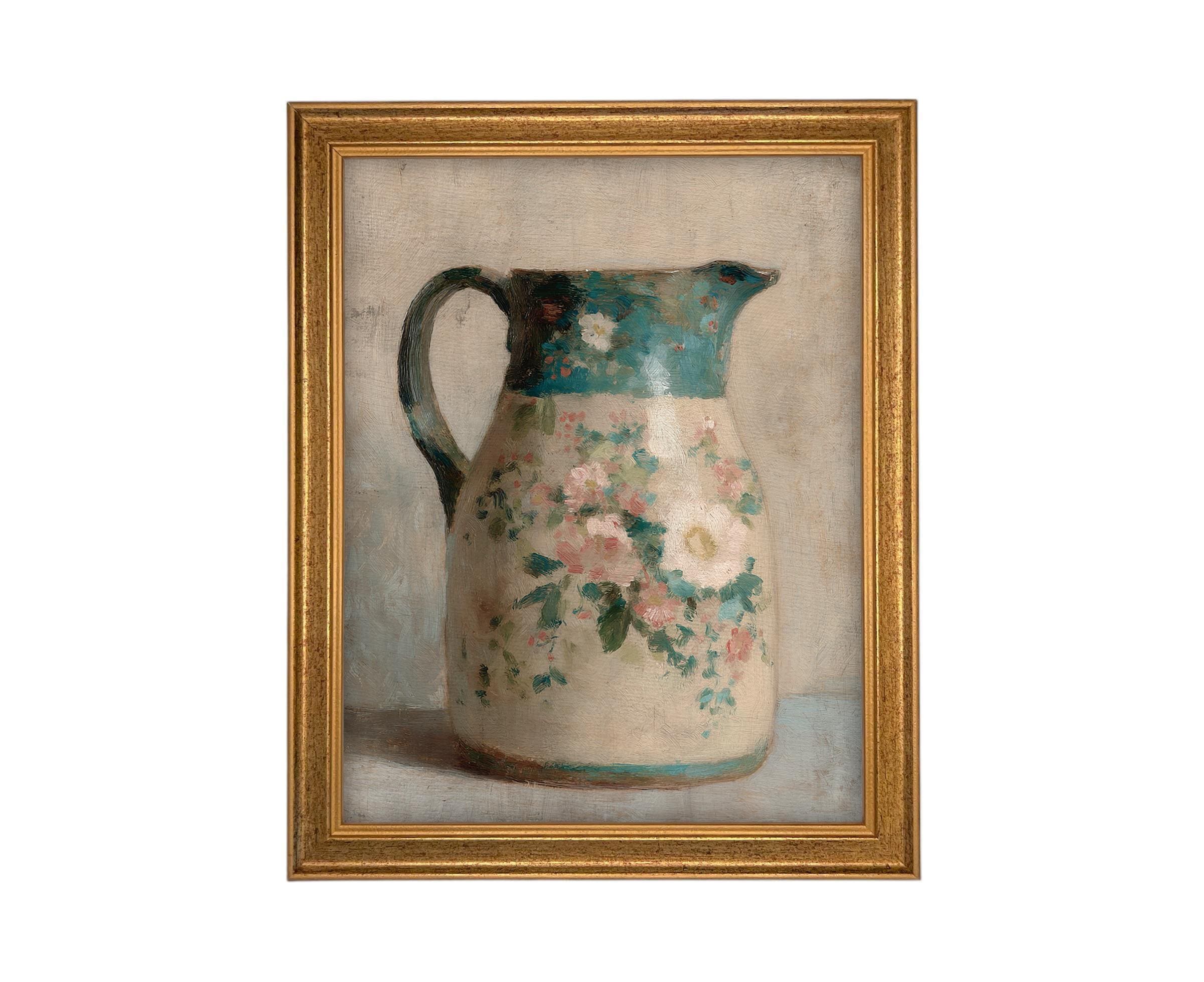 Vintage Framed Canvas Print #ST-641