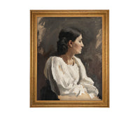 Framed Vintage Woman Portrait #P-557