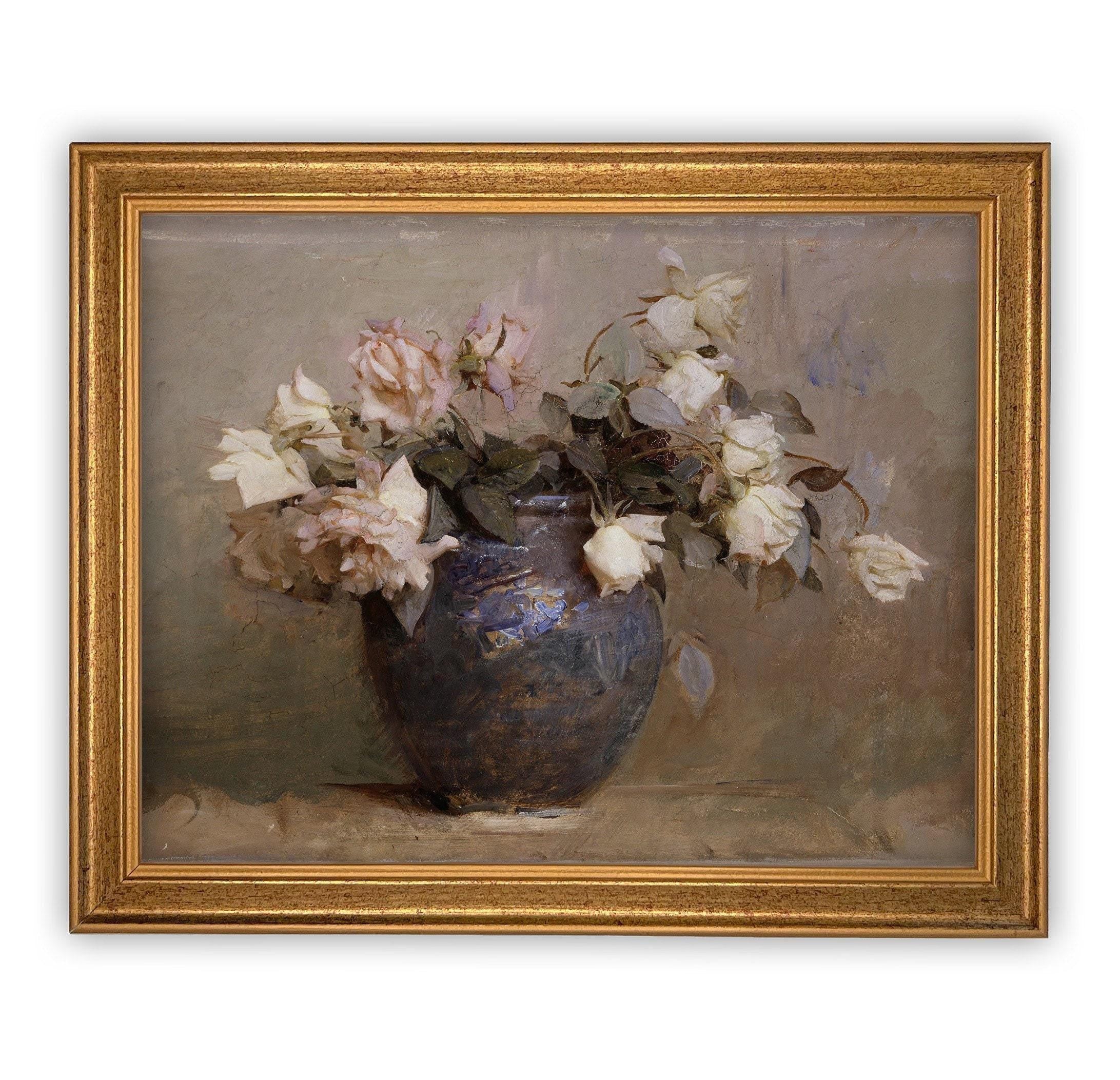 Framed Floral Still Life Print #BOT-107