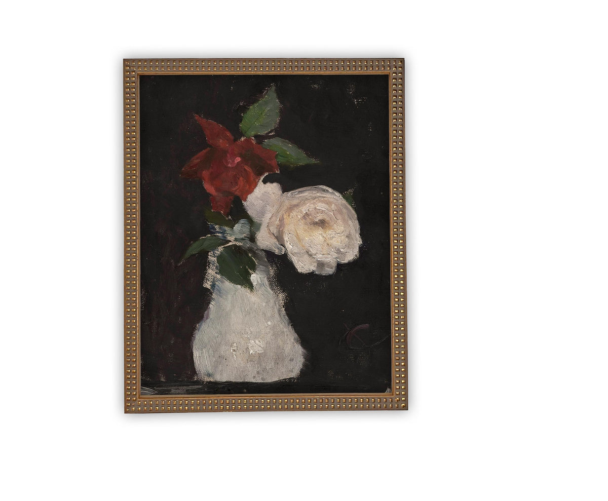Vintage Framed Canvas Art #BOT-149