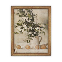 Vintage Framed Canvas Art #BOT-122