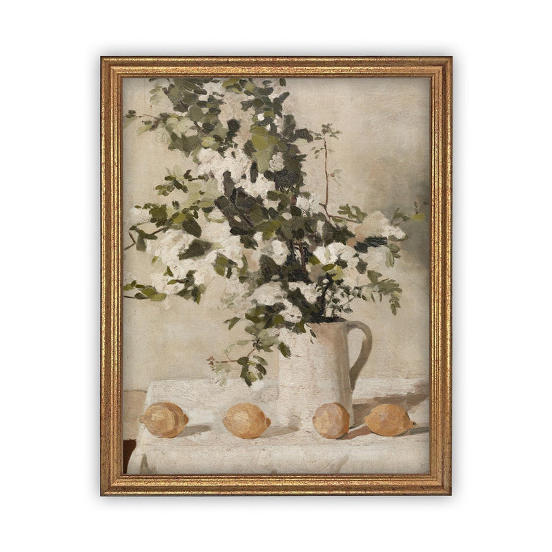 Vintage Framed Canvas Art #BOT-122