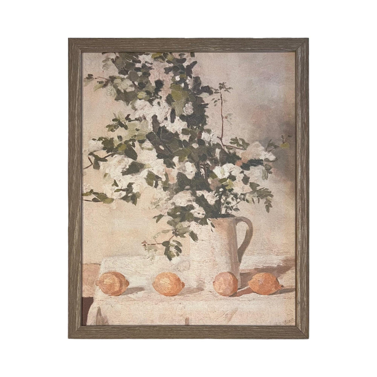Vintage Framed Canvas Art #BOT-122