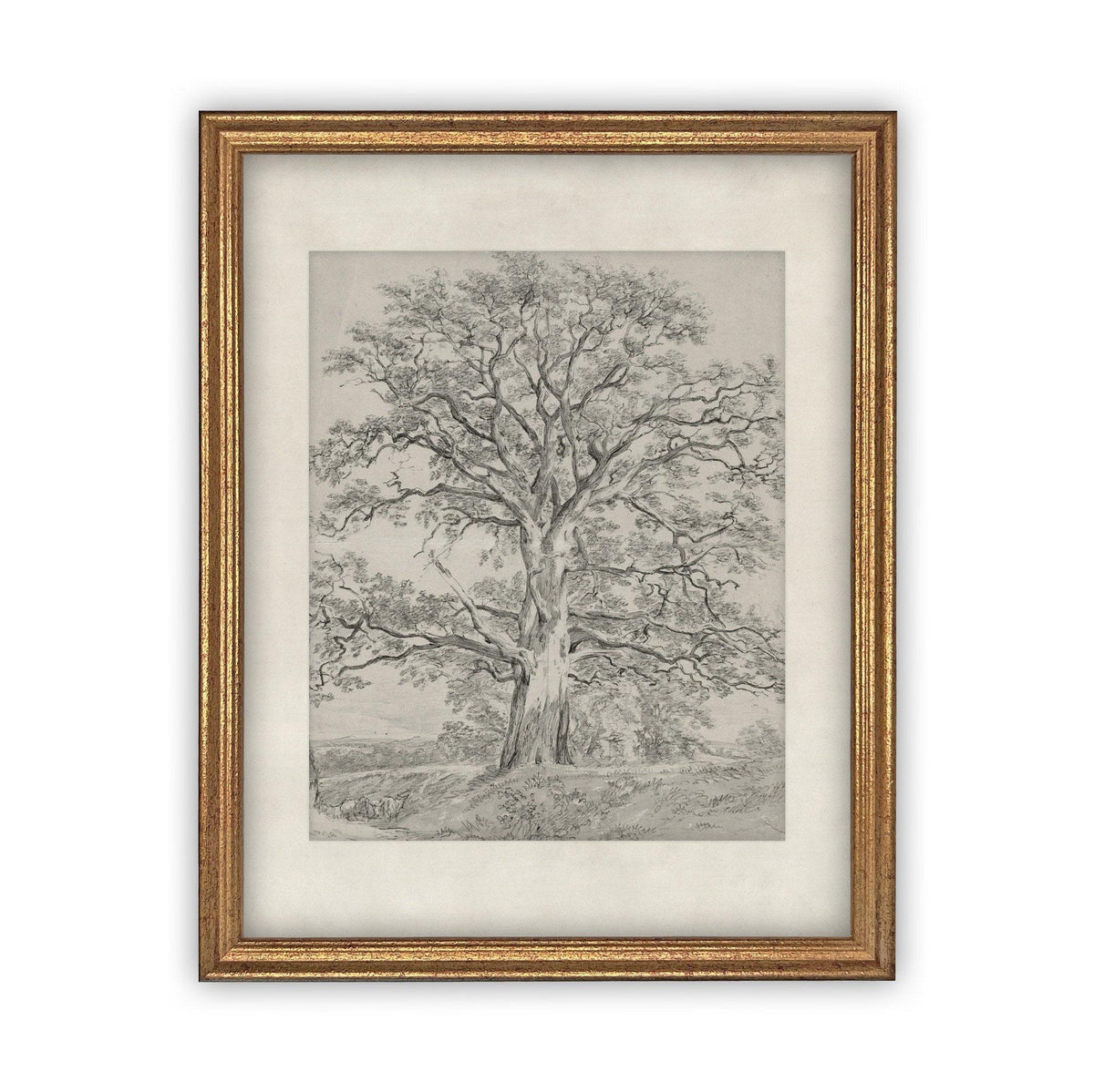 Vintage Framed Canvas Art #BOT-121