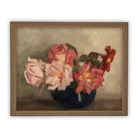 Vintage Framed Canvas Art #BOT-128