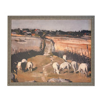 Vintage Framed Canvas Art #LAN-164