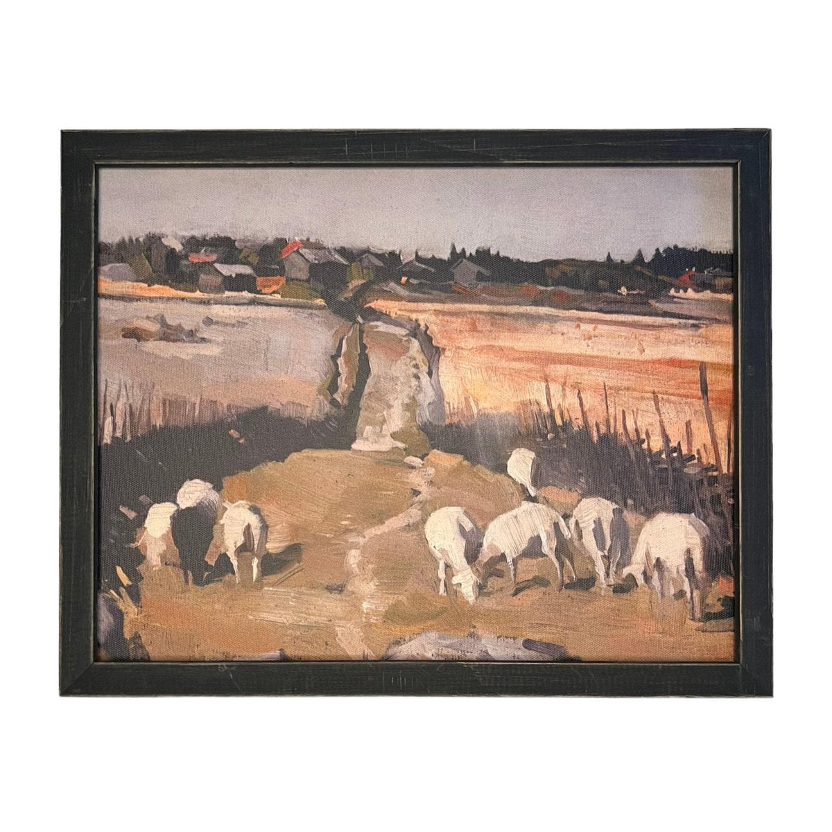 Vintage Framed Canvas Art #LAN-164