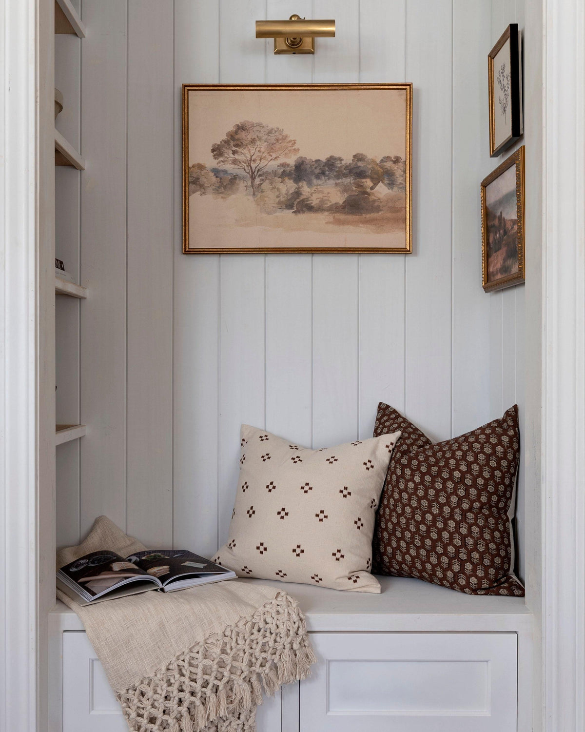 READY to SHIP 11x14 Vintage Landscape Canvas Print: Muted Farmhouse Art