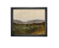 READY to SHIP 8X10 Vintage Framed Canvas Art #LAN-251