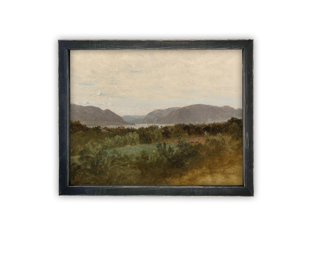 READY to SHIP 8X10 Vintage Framed Canvas Art #LAN-251
