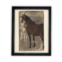 Framed Vintage Horse Art #A-125