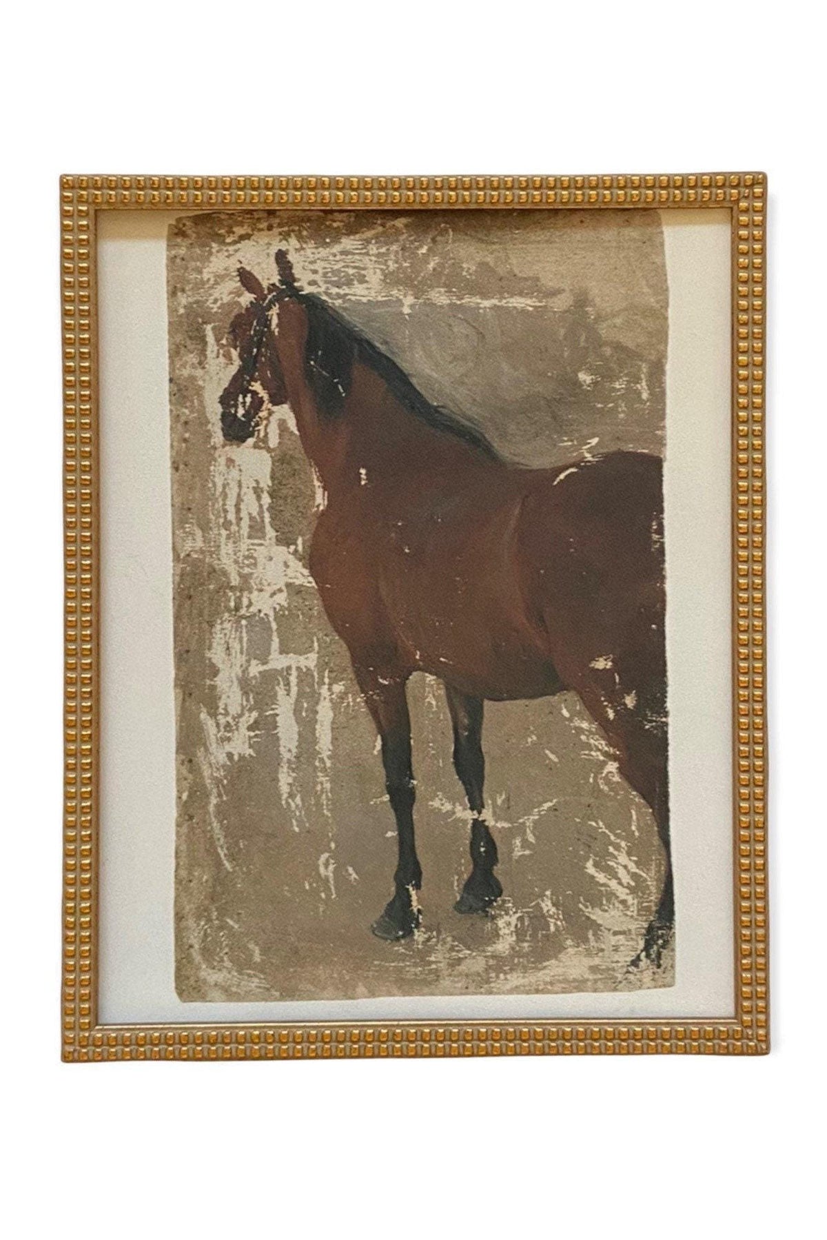 Framed Vintage Horse Art #A-125