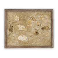Vintage Framed Canvas Art #A-145