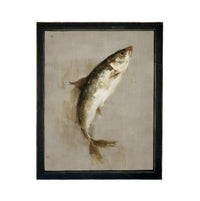 Framed Vintage Fish Print: Lake House or Cabin Art #CAB-107