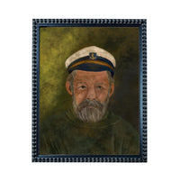 Framed Vintage Sea Captain Canvas Print- Nautical Art #CAB-108