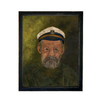 Framed Vintage Sea Captain Canvas Print- Nautical Art #CAB-108