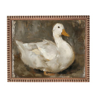 Vintage Duck Canvas Print: Framed Nursery Art Reproduction #A-206