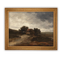 Vintage Framed Canvas Art #LAN-167