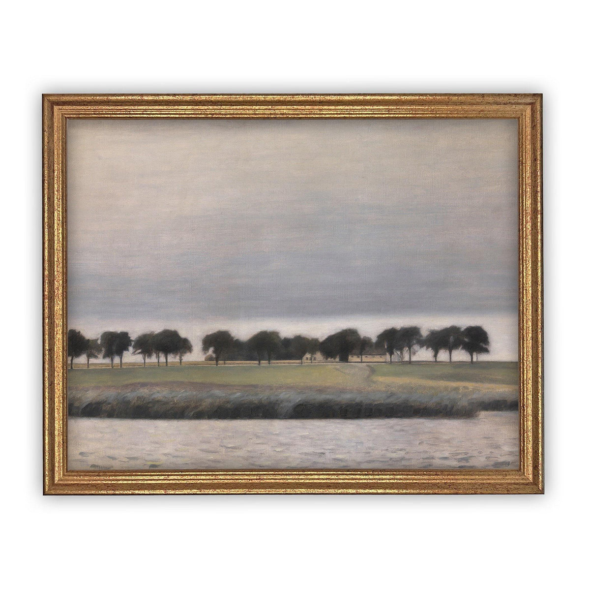 Vintage Framed Canvas Art Modern Farmhouse print #LAN-102