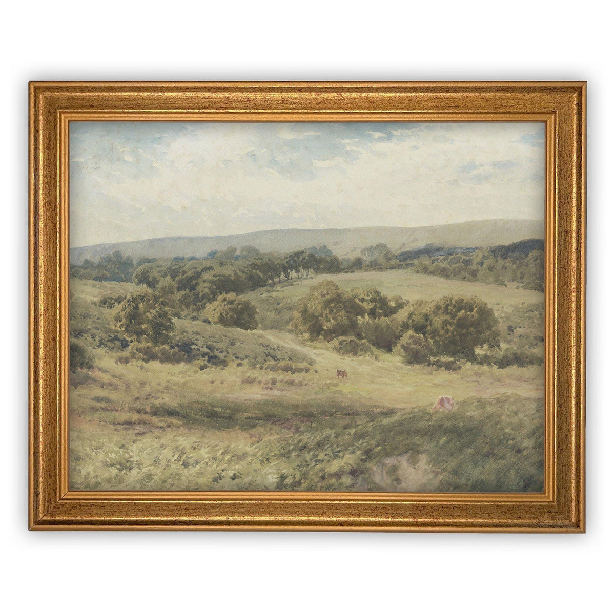 Vintage Framed Canvas Landscape Art #LAN-190