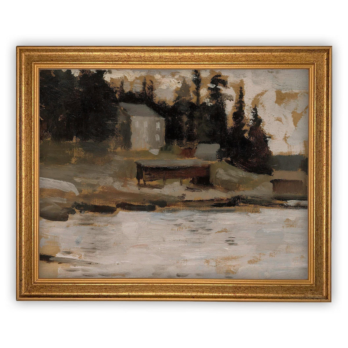 Framed Canvas Art Farmhouse print #LAN-139