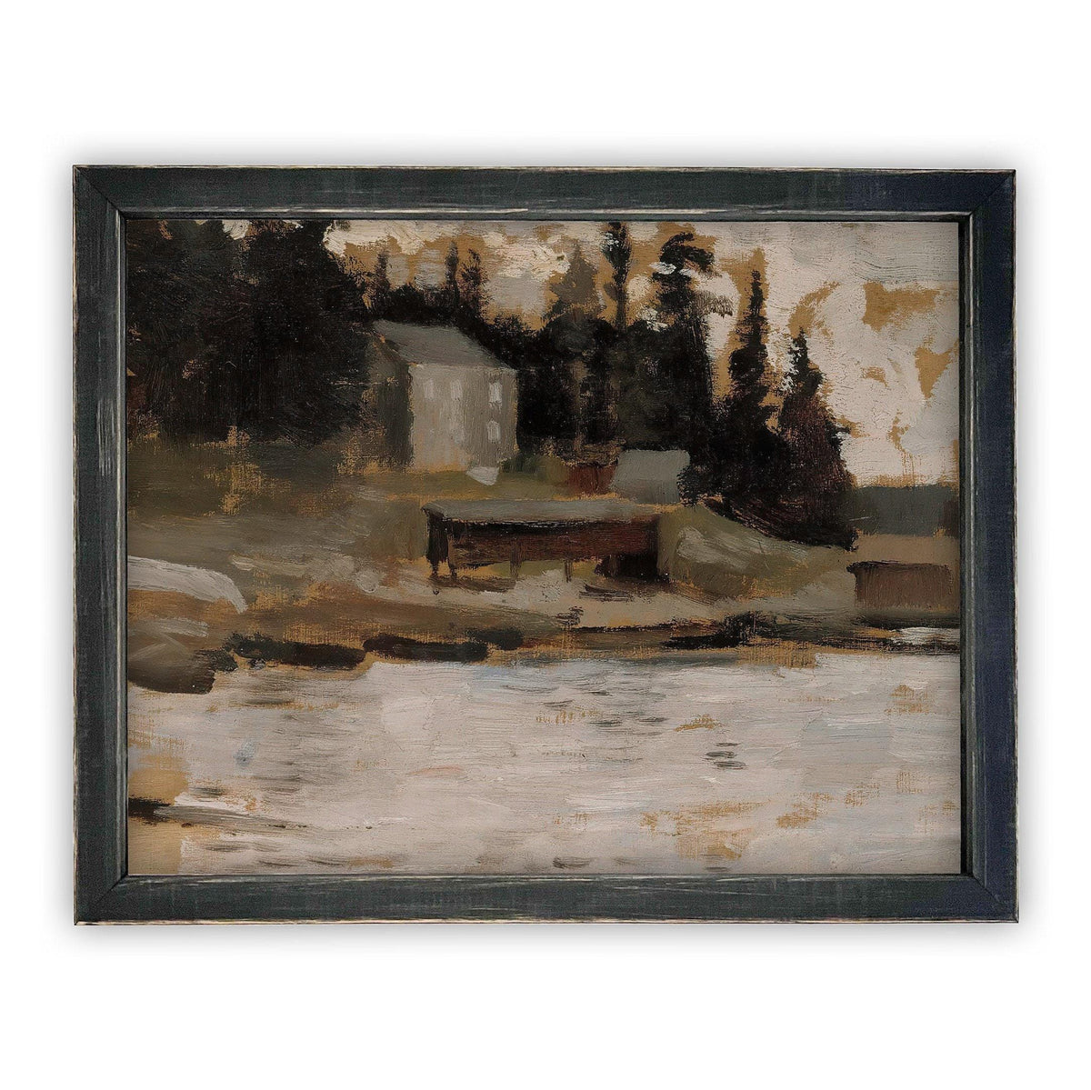 Framed Canvas Art Farmhouse print #LAN-139