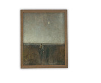 READY to SHIP 16X20 Vintage Framed Canvas Art // Vintage Painting // Vintage Art with Woman and Horse // Farmhouse print //#LAN-217