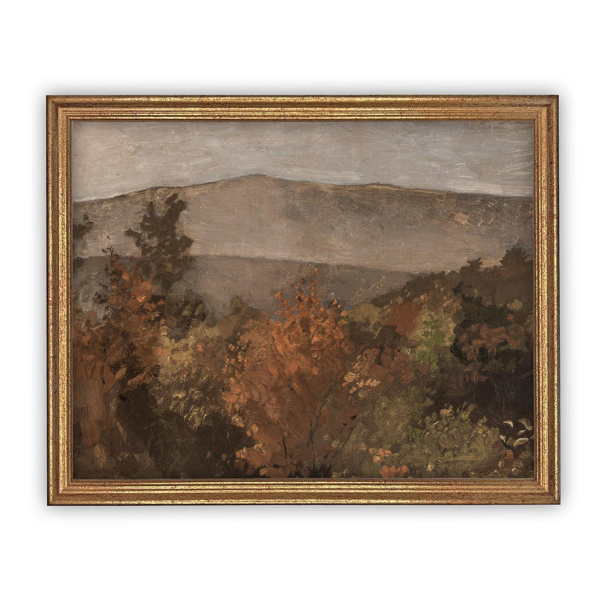 Vintage Framed Canvas Art #LAN-191