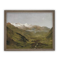 Vintage Framed Canvas Art #LAN-258