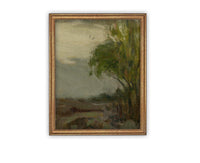 Vintage Framed Canvas Art #LAN-256