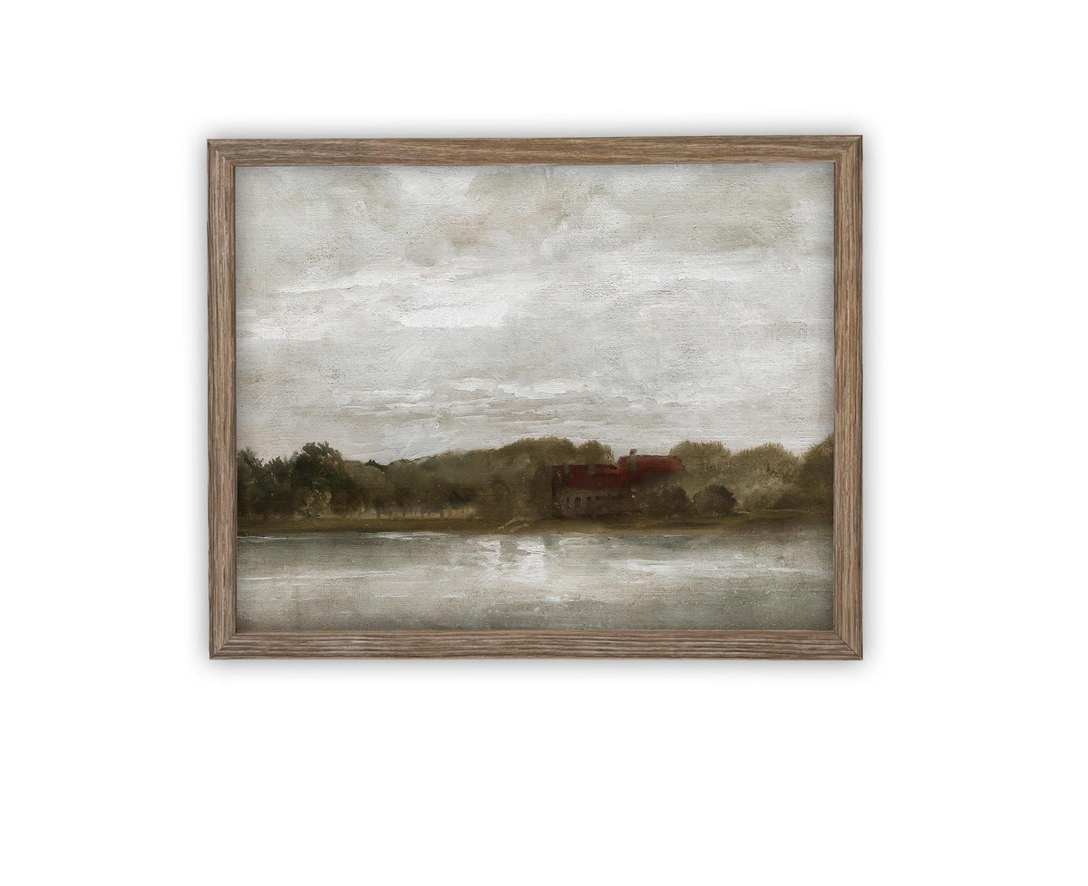 Vintage Framed Canvas Art #LAN-250