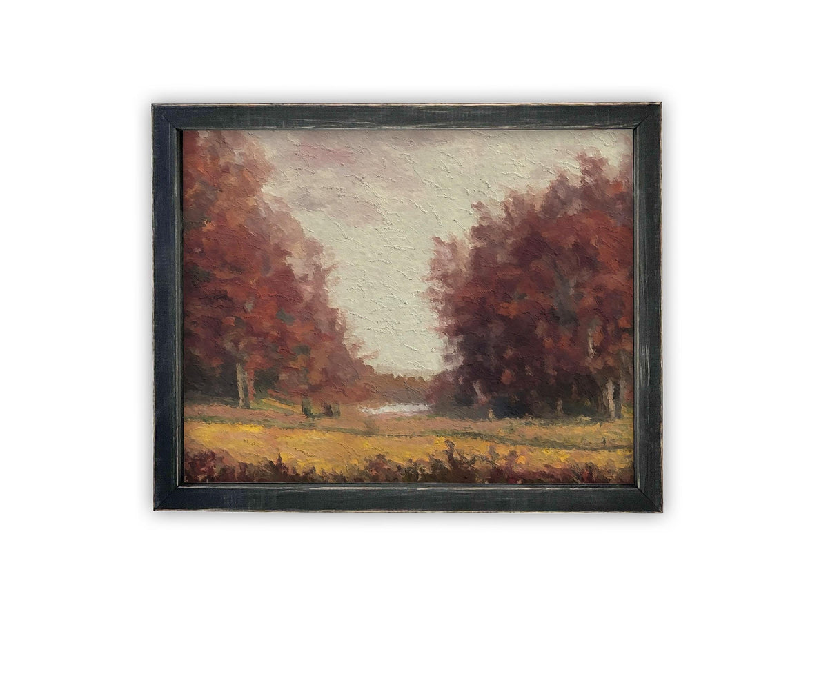 Vintage Framed Canvas Art #LAN-253